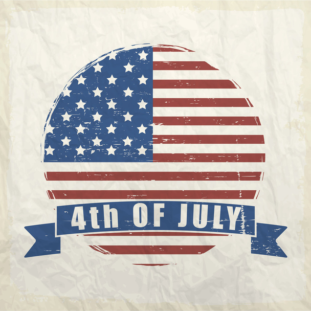 Etiqueta ou etiqueta do Dia da Independência Americana
. - Vetor, Imagem