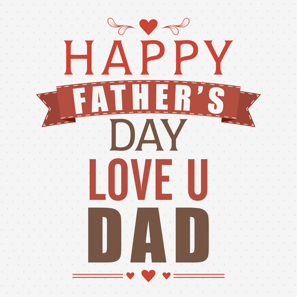 Poster, banner or flyer for Father's Day. - ベクター画像