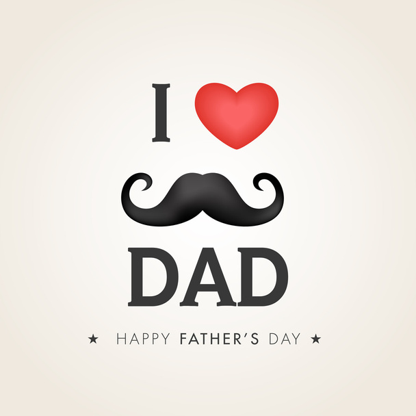 Greeting card for Happy Father's Day celebration. - Vetor, Imagem