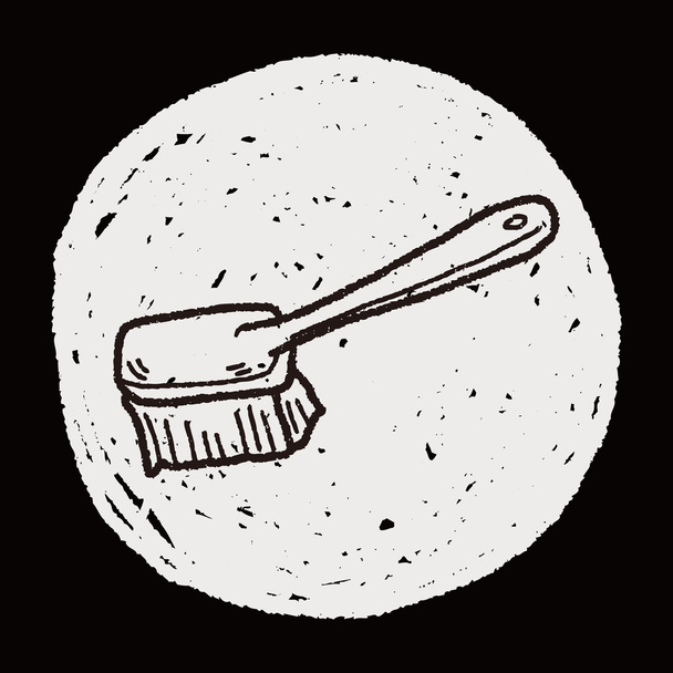 schone borstel doodle - Vector, afbeelding