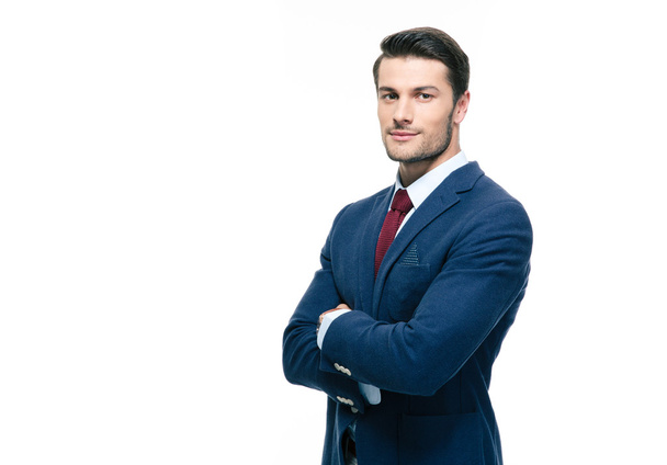 Handsome businessman with arms folded - Foto, imagen