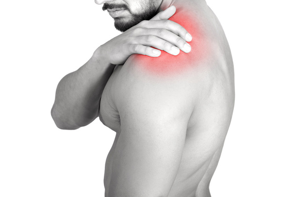 людина з болем в плечі
 - Фото, зображення
