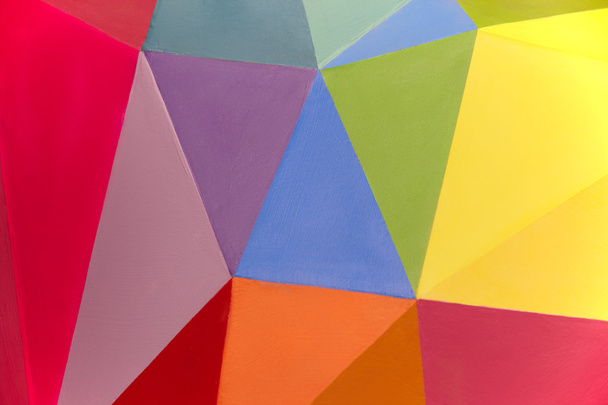 Painted multicolored background with geometric lines - Photo, Image