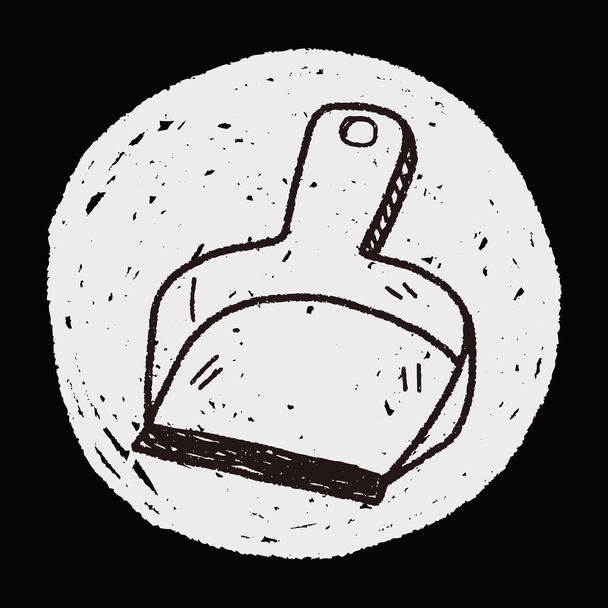 Doodle de dustpan
 - Vetor, Imagem