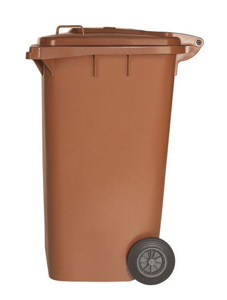 Braune Abfallbehälter - Foto, Bild