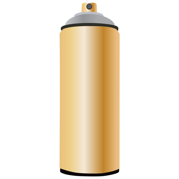 Spray bottle gold - Vector, afbeelding
