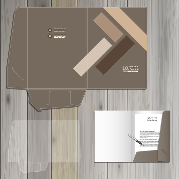 Folder template design - Vector, Image