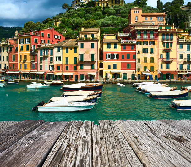 Portofino Köyü İtalya 'da - Fotoğraf, Görsel