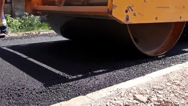 Construcción de carreteras en vista borrosa
 - Imágenes, Vídeo