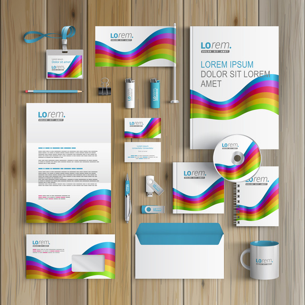 Stationery template design - Vector, Image