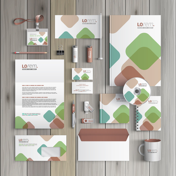 Stationery template design - Vector, afbeelding