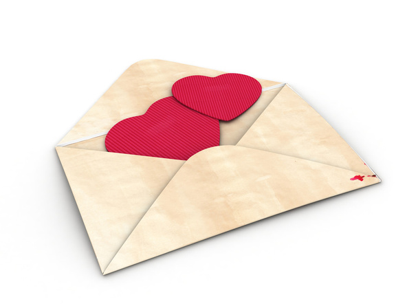 валентинный конверт - Фото, изображение