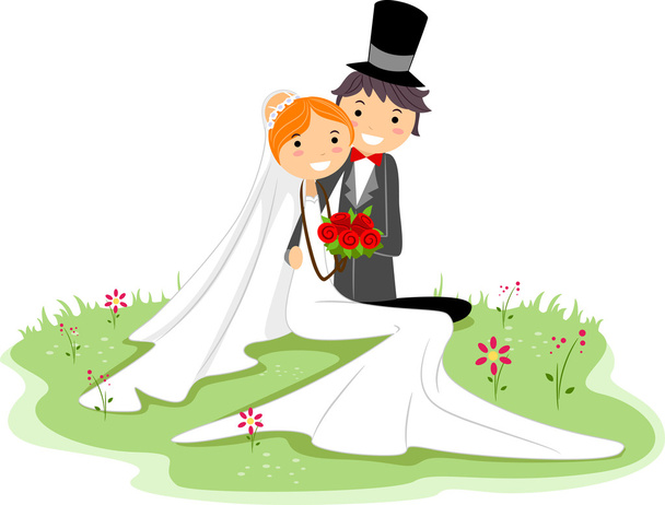 Γάμος πόζα - Φωτογραφία, εικόνα