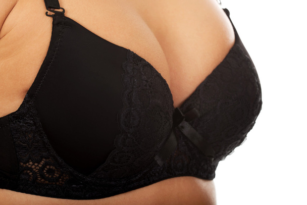 Womans breast in bra. - Valokuva, kuva