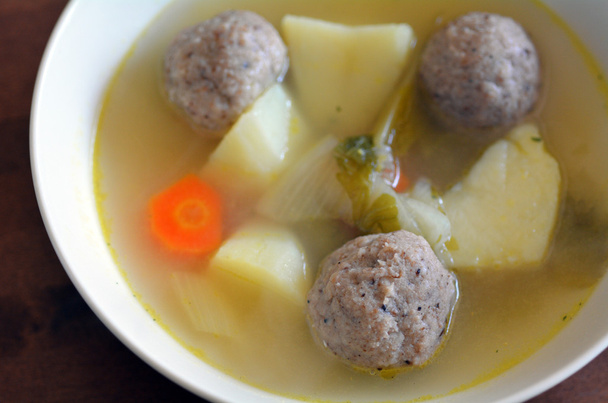 Matzakugeln jüdische Suppe  - Foto, Bild