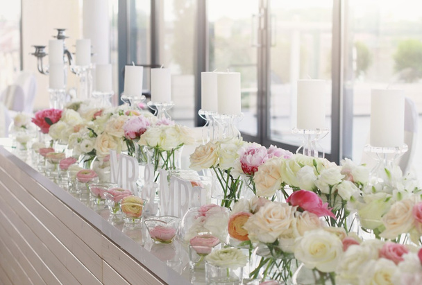 svatební dekorace stolu - Fotografie, Obrázek
