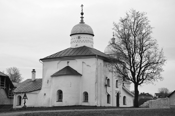 Izborsk 町で聖ニコラス大聖堂 - 写真・画像