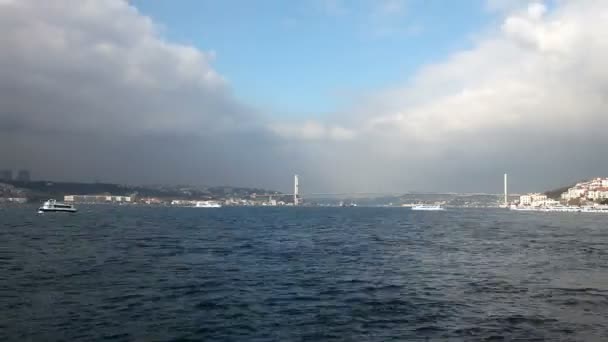 Skyline aika raukeaa meriliikenteen Bosphorus HD 1080p
 - Materiaali, video