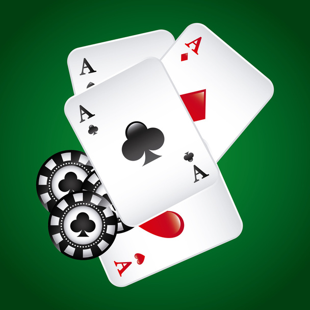 poker game  - Vecteur, image