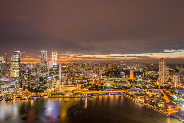 Panorama de Singapur skyline centro - Foto, imagen