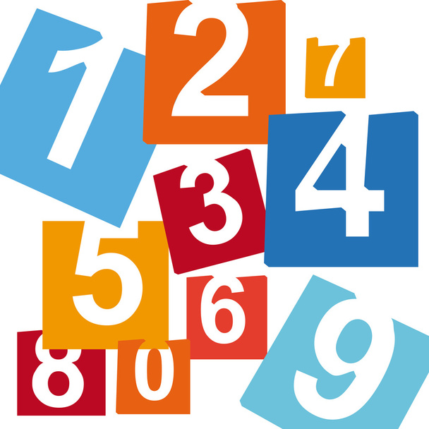 numbers icons - Vector, Imagen
