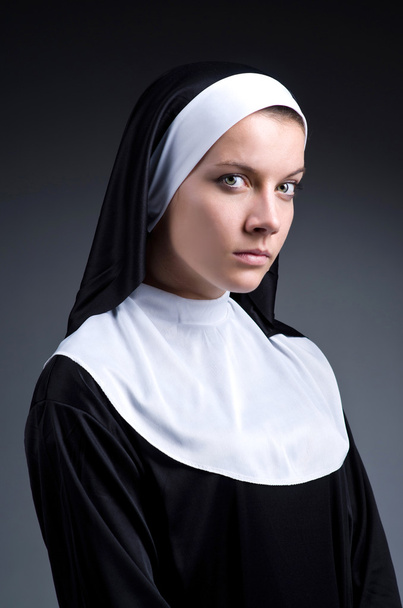 Junge Nonne in religiösem Konzept - Foto, Bild