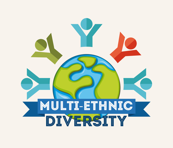 diversidade multiétnica
  - Vetor, Imagem