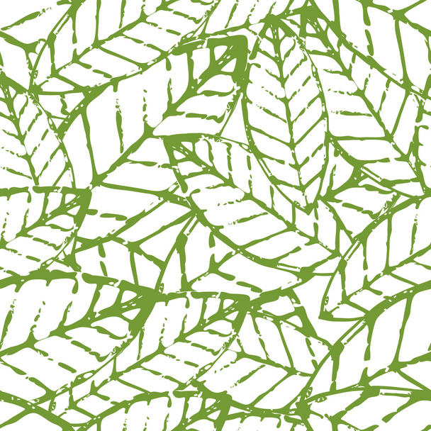 Бесшовный фон лист акварель вектор. Абстрактный зеленый гранж - Вектор,изображение