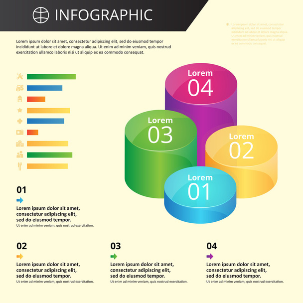 infographics template - Vektori, kuva