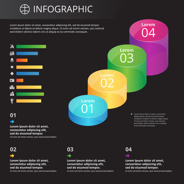 infographics template - Vektor, obrázek