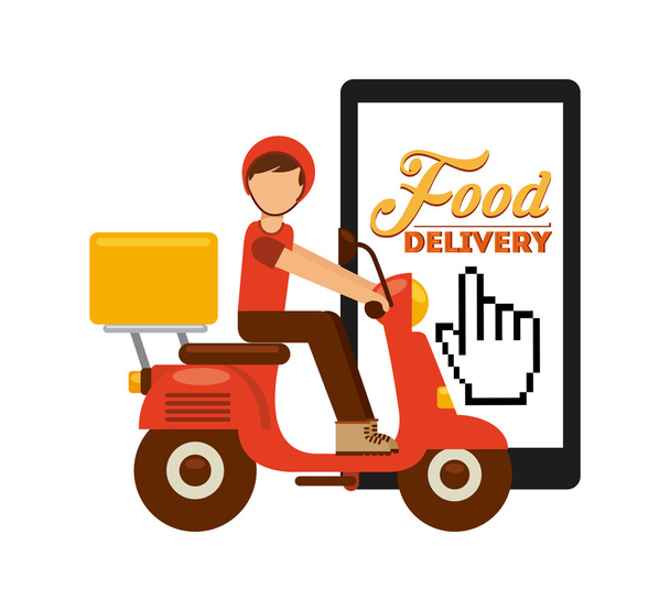 delivery food  - Vector, Image