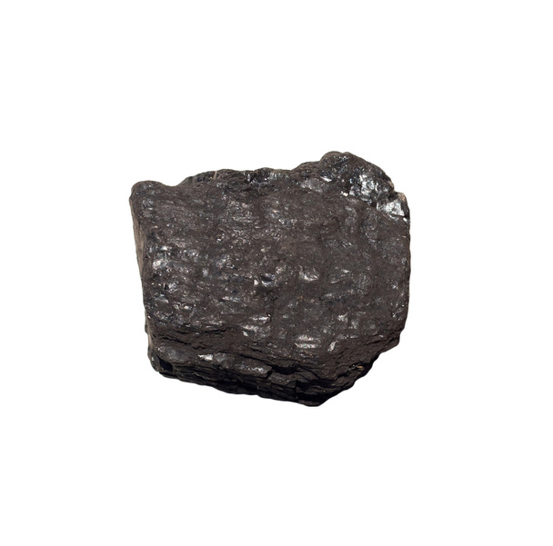 Coal on Isolated White Background - Foto, Imagen