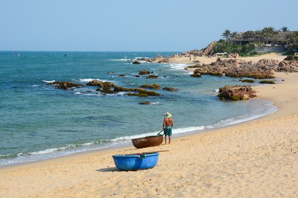 Tropisch strand in Nha Trang, Vietnam - Foto, afbeelding