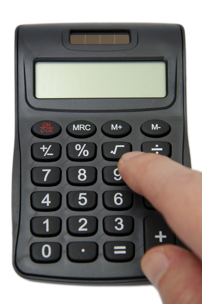 Calculator with hand - Photo, Image