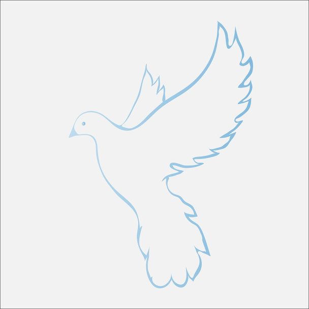 Dove of peace symbol - Vektor, kép