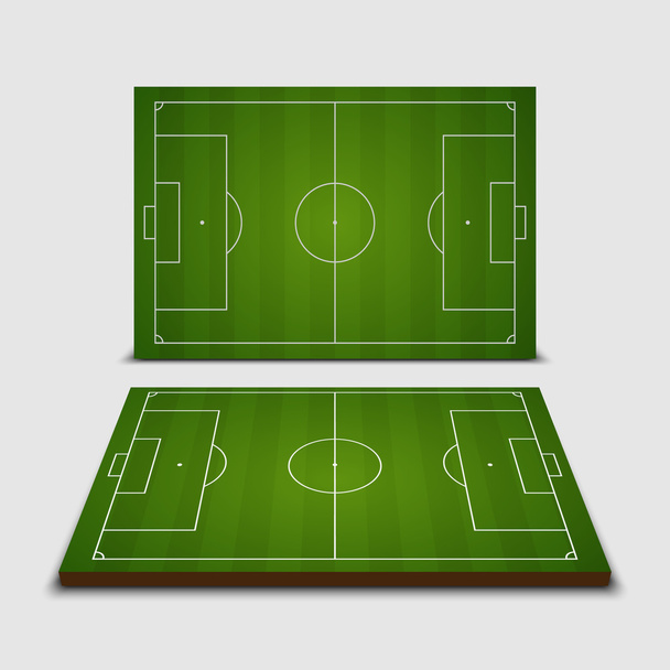 Campo de fútbol - ilustración vectorial
 - Vector, Imagen