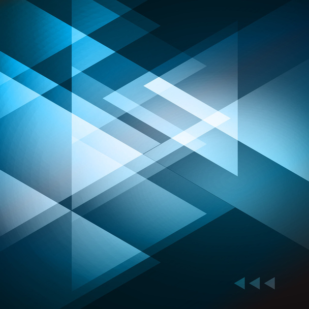 Elegant Geometric Blue Background - Vector, Image