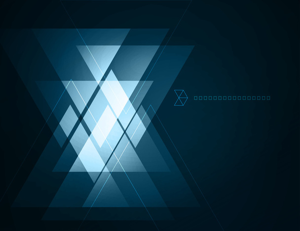 Elegant Geometric Blue Background - Vektor, Bild