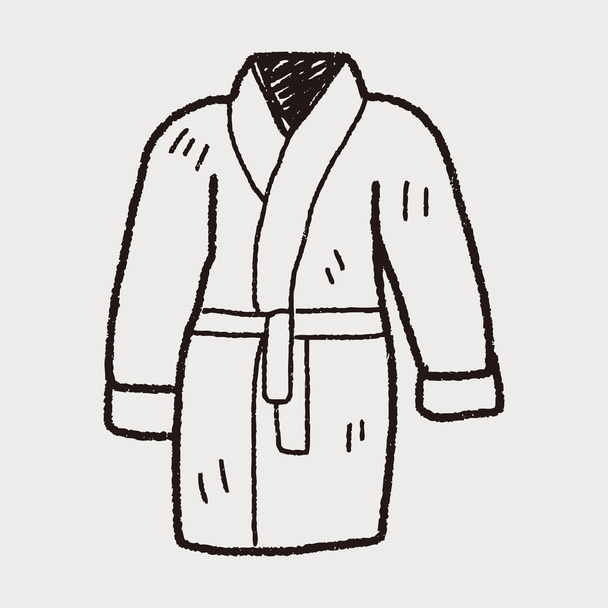bathrobe doodle - Vector, Image