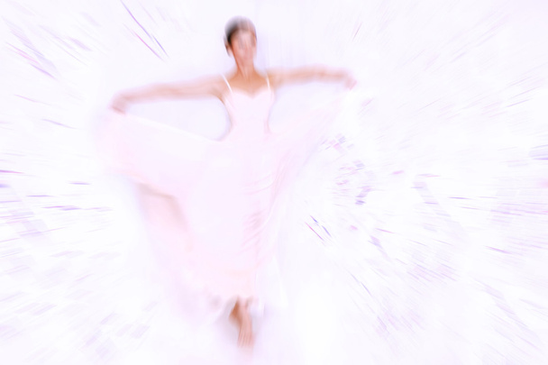 Abstract background - fashion model on catwalk - radial zoom blu - Photo, Image