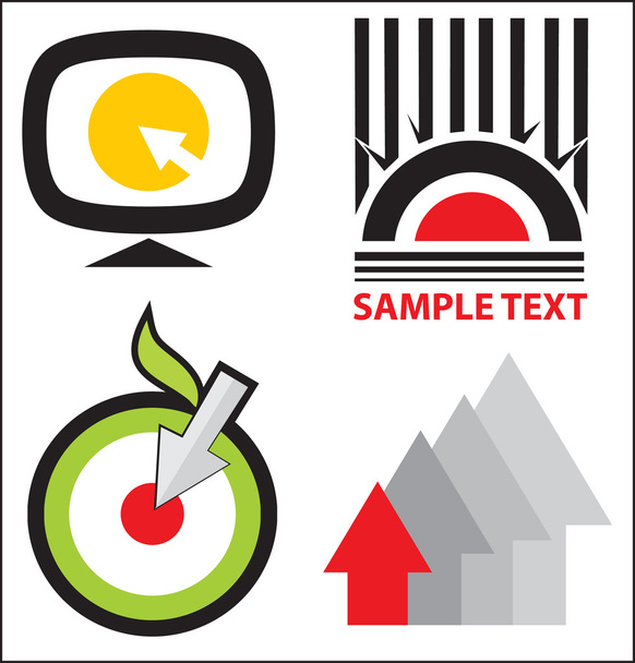 Logo templates set - Vector, Imagen