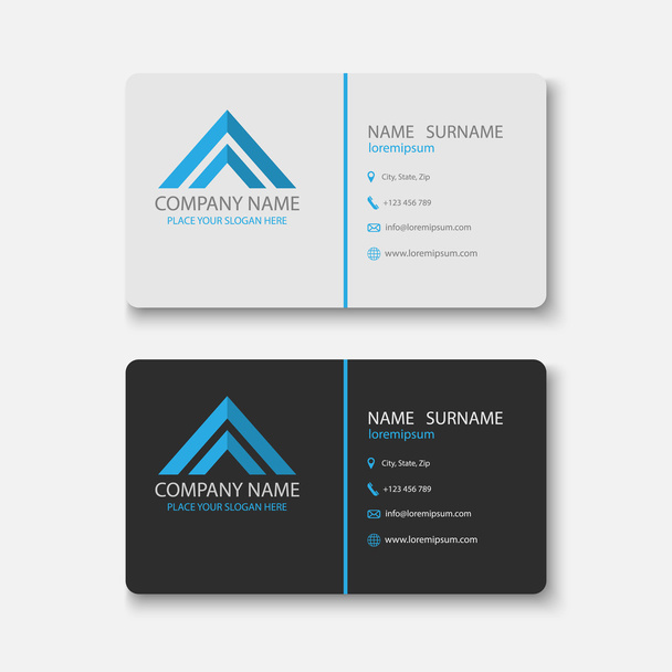 Modern business card template - Vector, Image