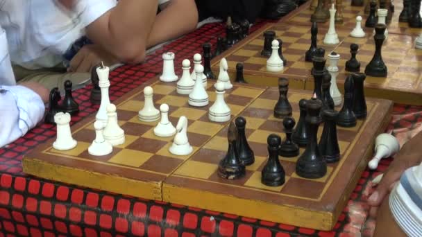 Kyrgyz men play chess - Footage, Video