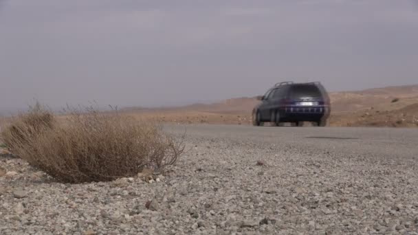 Um carro atravessa os desertos vazios do Turquemenistão
. - Filmagem, Vídeo