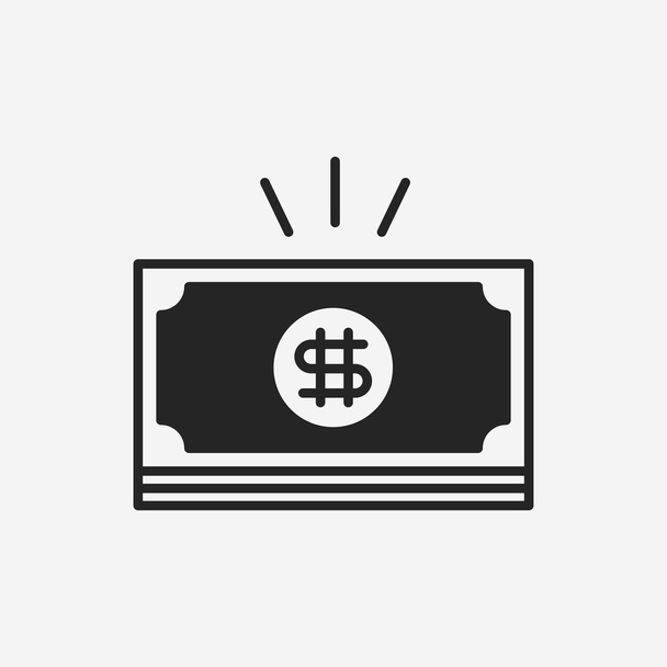 financial money symbol icon - Vector, imagen