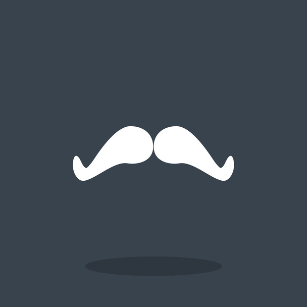Retro mustache icon - Vektor, obrázek