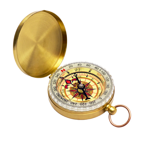 kompas v případě mosaz - Fotografie, Obrázek