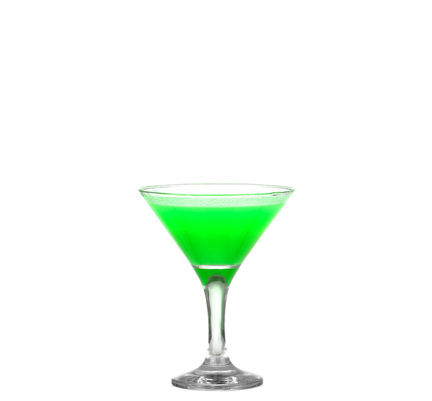zelený koktejl izolovaných na bílém - Fotografie, Obrázek