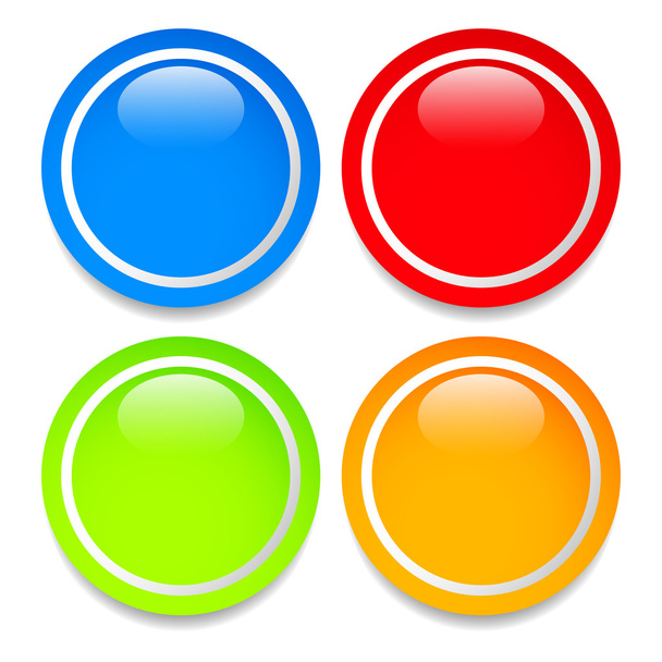 Button, badge elements sey - ベクター画像