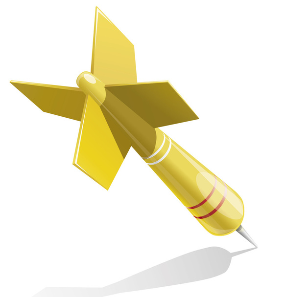Dart target aim yellow vector - Vektor, kép